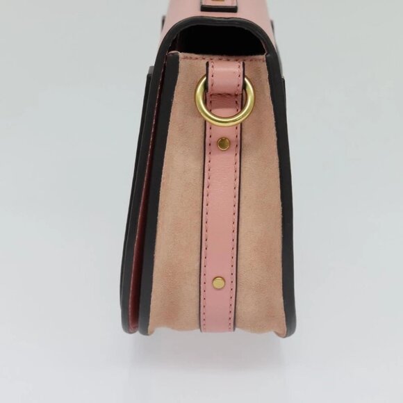 Chloe Nile Hand Bag Leather 2way Pink Gold Auth 113735V - Picture 5 of 14